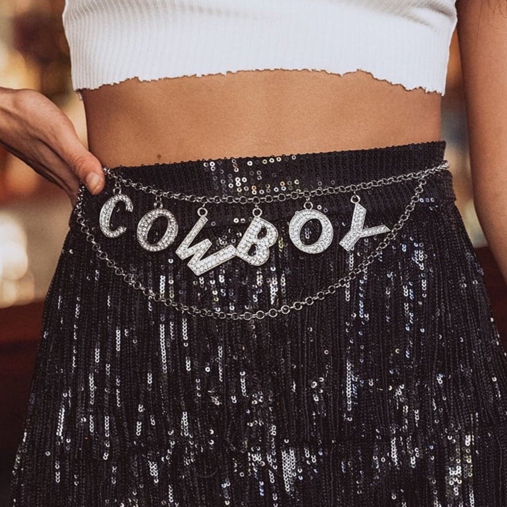 BRAND NEW Cowboy Chain Belt